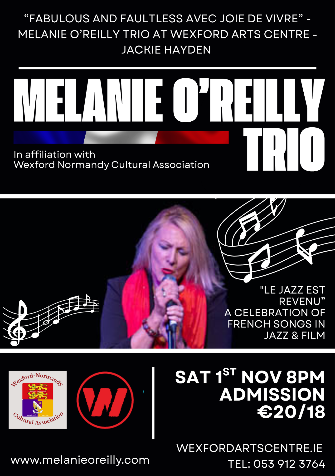 Le Jazz est Revenu Nov 1st. 2025 Melanie OReilly